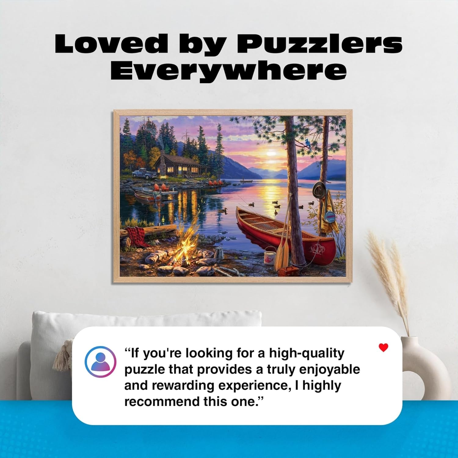 - Darrell Bush - Canoe Lake - 1000 Piece Jigsaw Puzzle